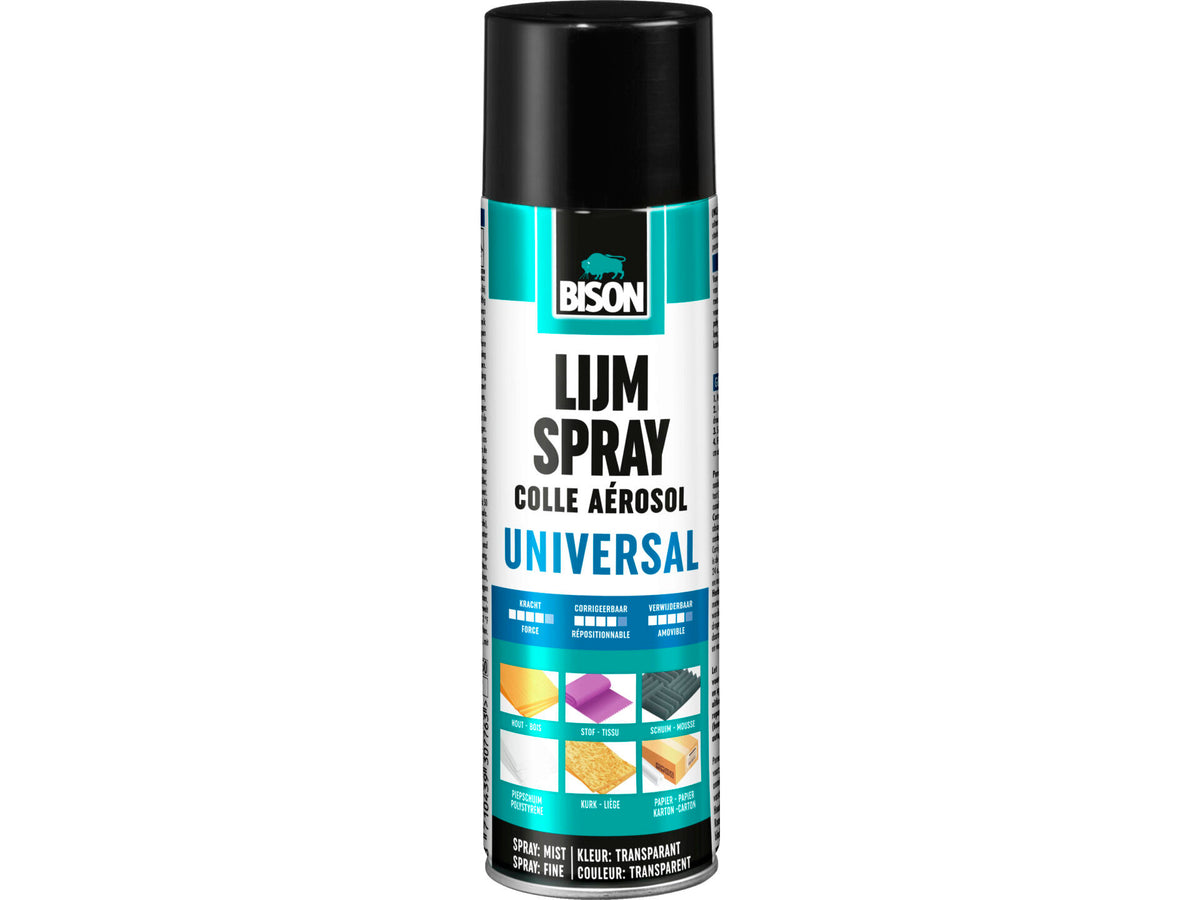 Bison lijmspray 500ml transparant