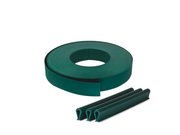 Giardino lanière avec clips 60m 5cm vert