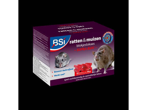 BSI lokaasblokjes ratten en muizen 300g