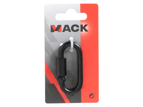 Mack loze schakel met moer 6mm verzinkt zwart