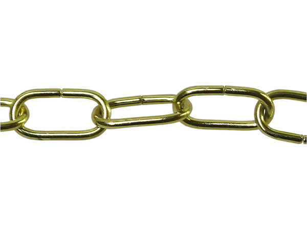 Mack chaîne lustre rond-ovale 2mm finition laiton