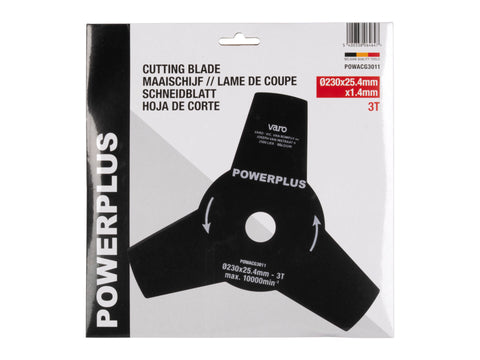Powerplus maaischijf 1,4mm 23cm, trimmerdraad & vervangmesjes — SKU COLOS-512882, EAN 5400338064647