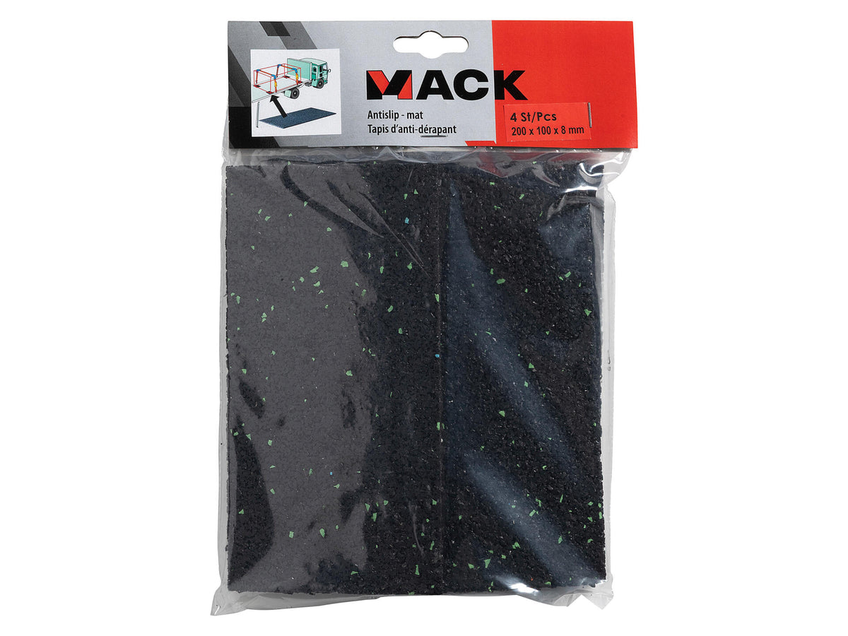 Mack mat anti-slip 20x10 cm 8mm 4 stuks