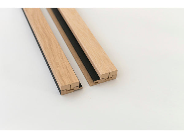 profilé de finition Latt set pepper oak/noir mat