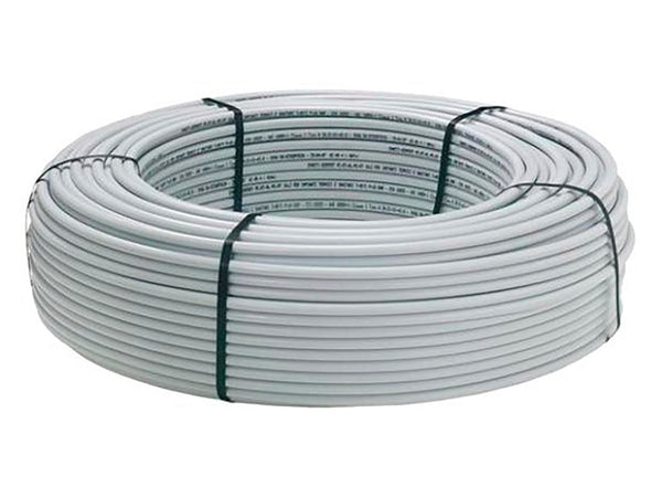 Saninstal tube multi-couches pert-alu nu 16x2 mm sur rouleau 100m gris