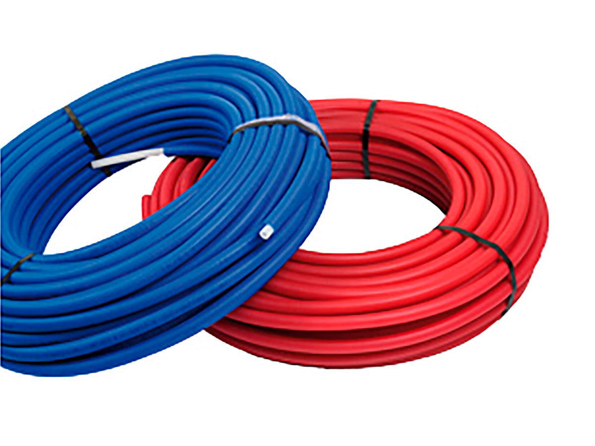 Saninstal meerlagenbuis pert-alu rode mantel 20x2 mm per rol 10m