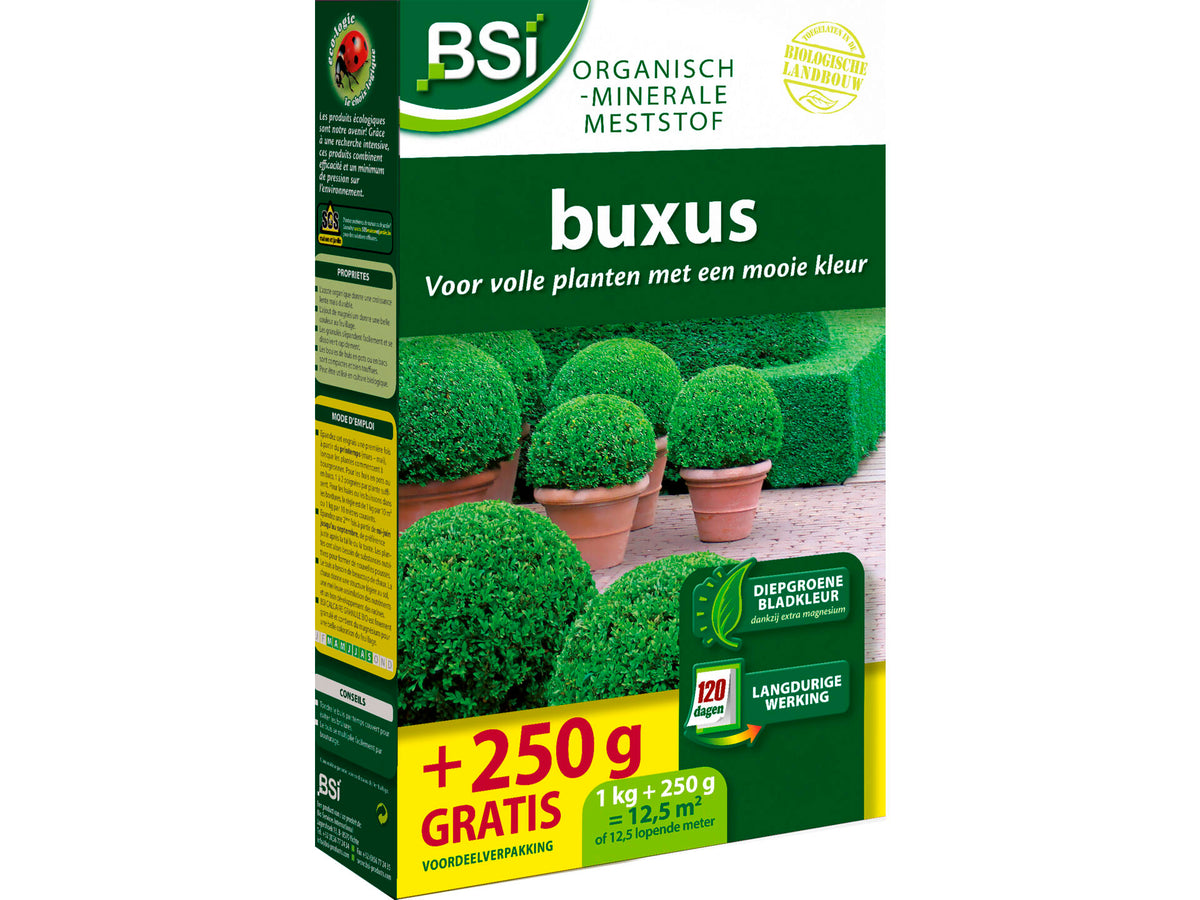BSI meststof bio-buxus 1kg + 250g gratis
