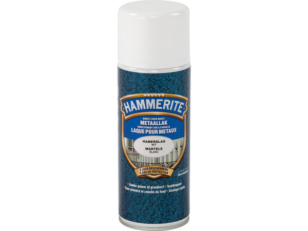 Hammerite laque pour métaux martelé 0,4l blanc