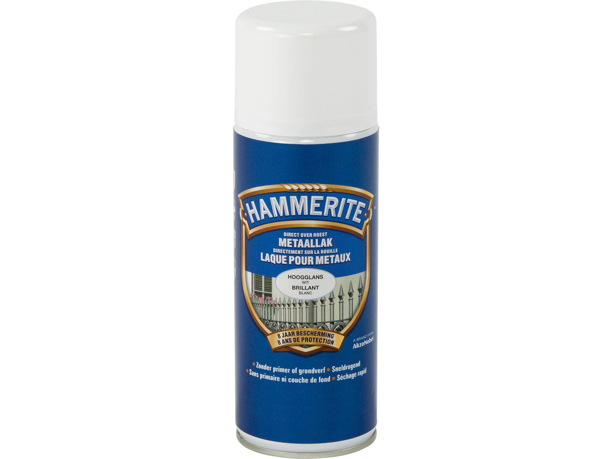 Hammerite metaallak hoogglans 0,4l wit