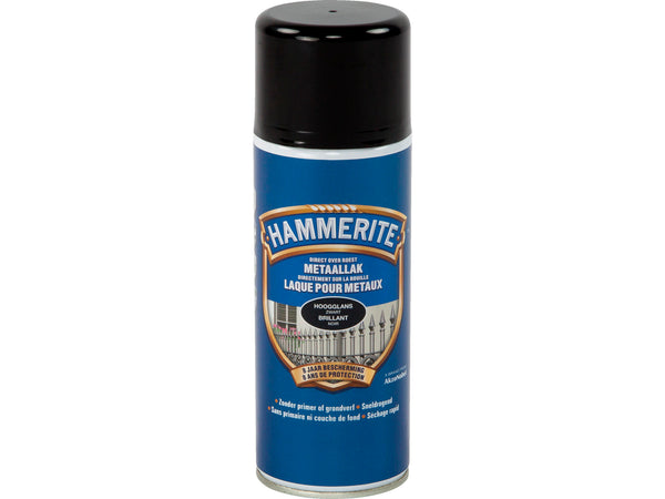 Hammerite laque pour métaux brillant 0,4l noir