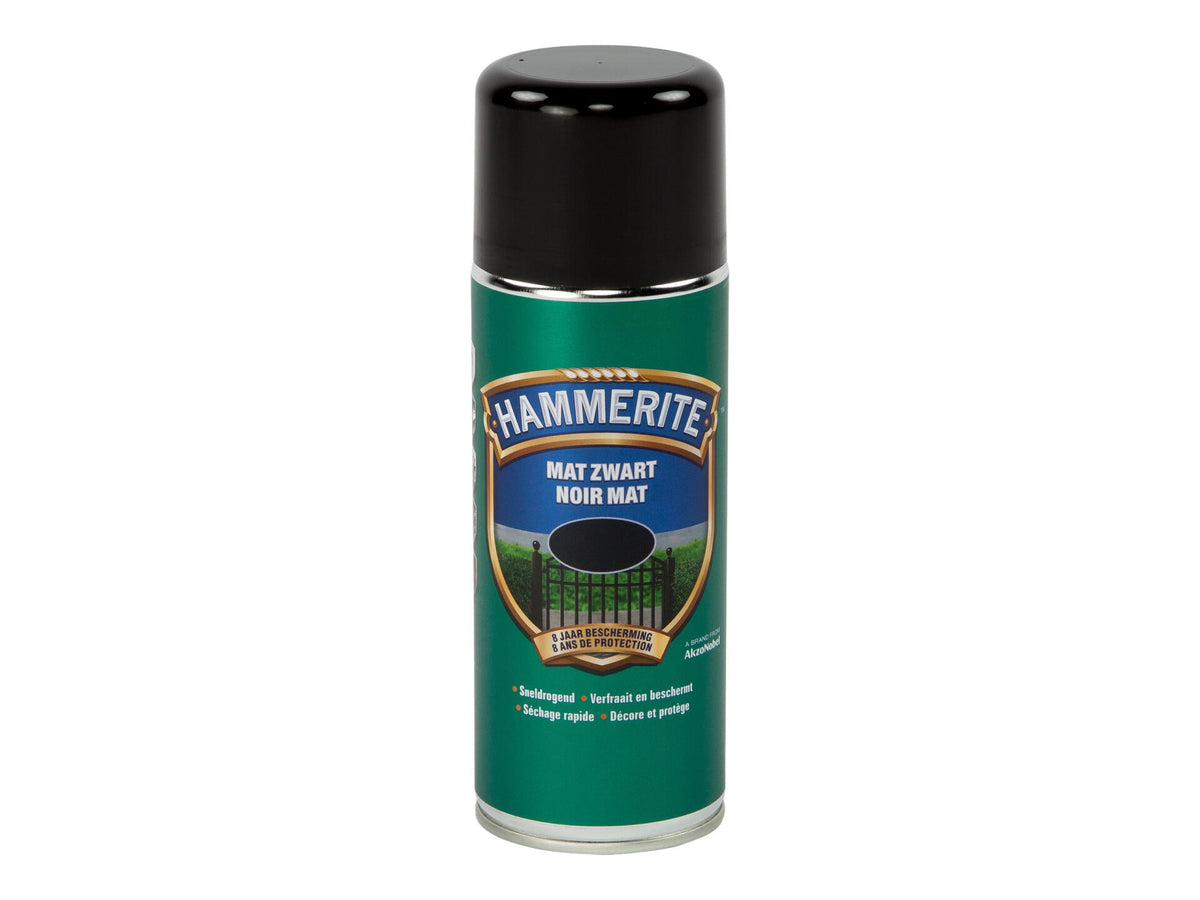 Hammerite metaallak spray mat 0,4l zwart