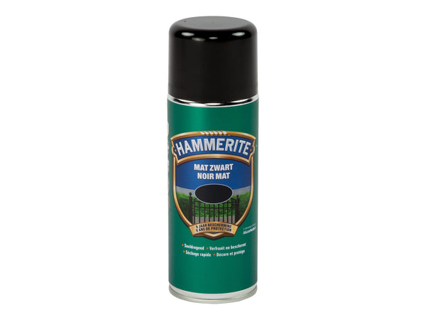Hammerite metaallak spray mat 0,4l zwart