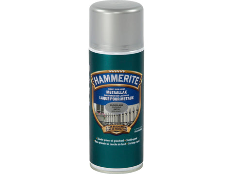 Hammerite metaallak spray zijdeglans 0,4l zilvergrijs