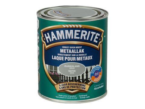 Hammerite metaallak zijdeglans 0,75l grijs
