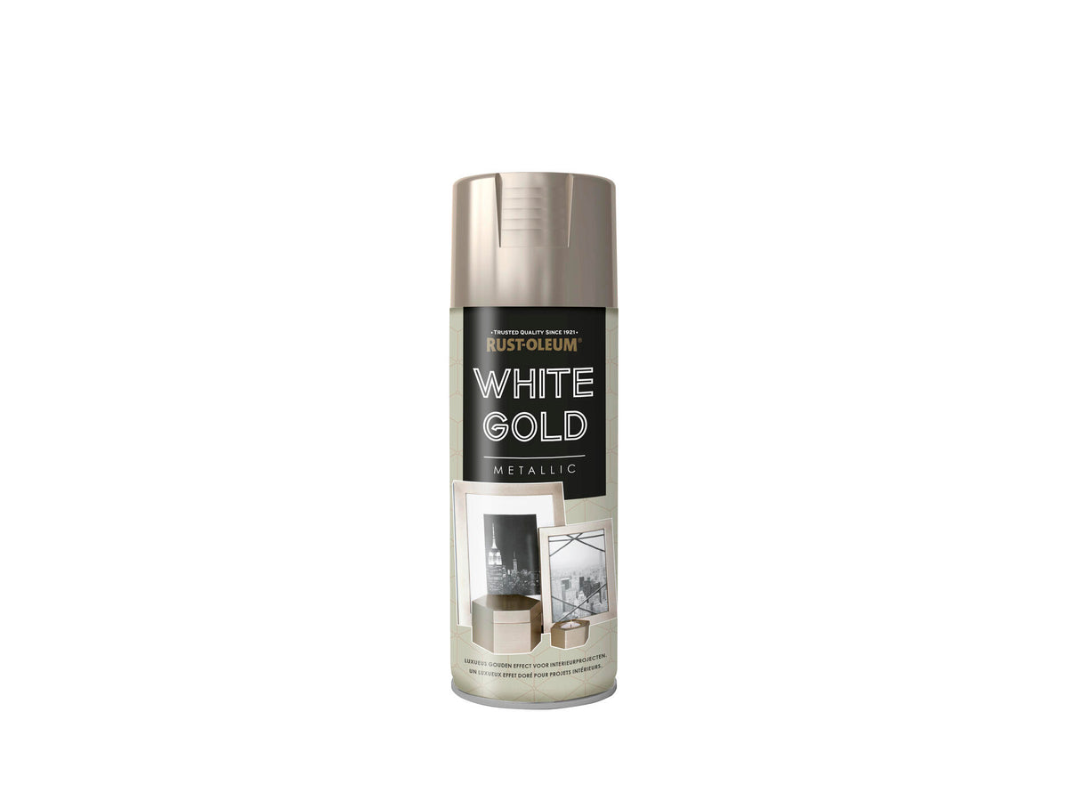 Rust-oleum metaallakspray 0,4l white gold
