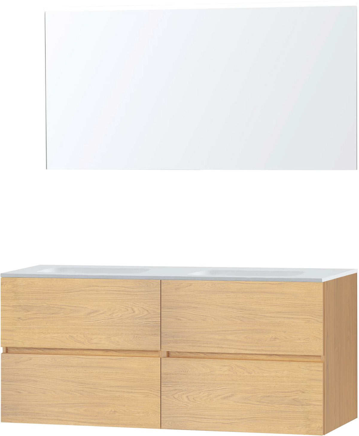 Meubel Molto eik brons 140 solid spiegel, badkamermeubelen — SKU DESCO-727071