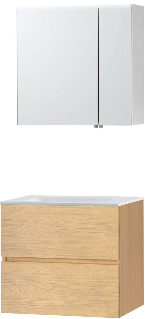 Meubel Molto eik brons 70 solid spiegelkast, badkamermeubelen — SKU DESCO-727026