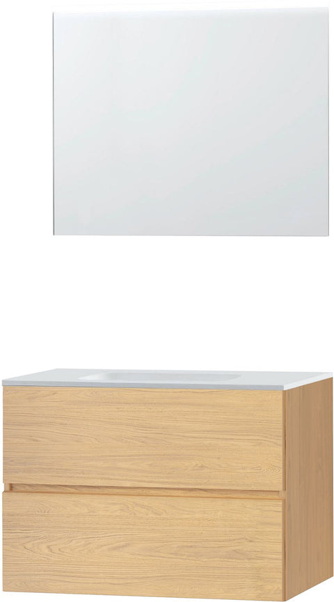 Meubel Molto eik brons 90 solid spiegel, badkamermeubelen — SKU DESCO-727020