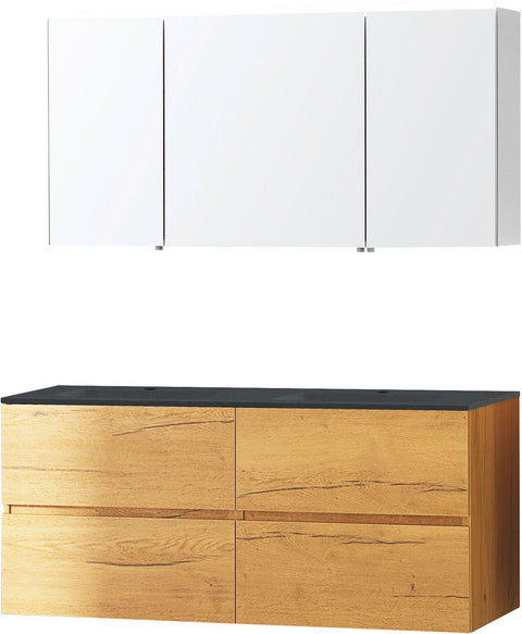 Meubel Molto eik gold 140 bleu belge spiegelkast