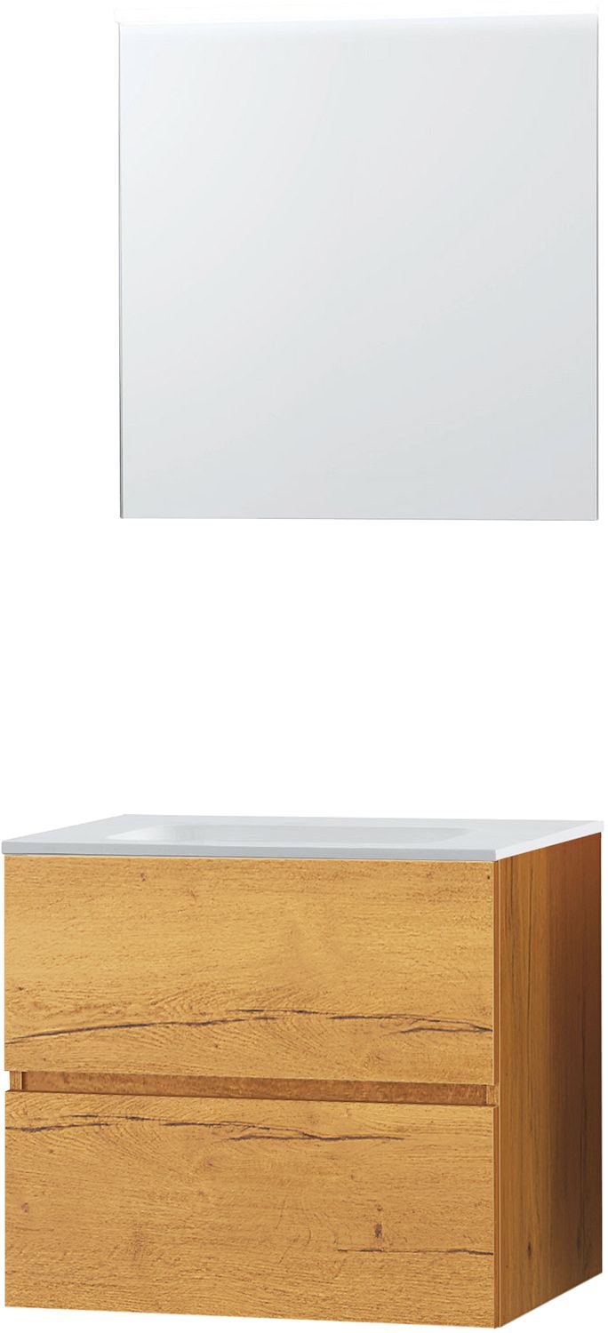 Meubel Molto eik gold 70 Solid spiegel, badkamermeubelen — SKU DESCO-705671