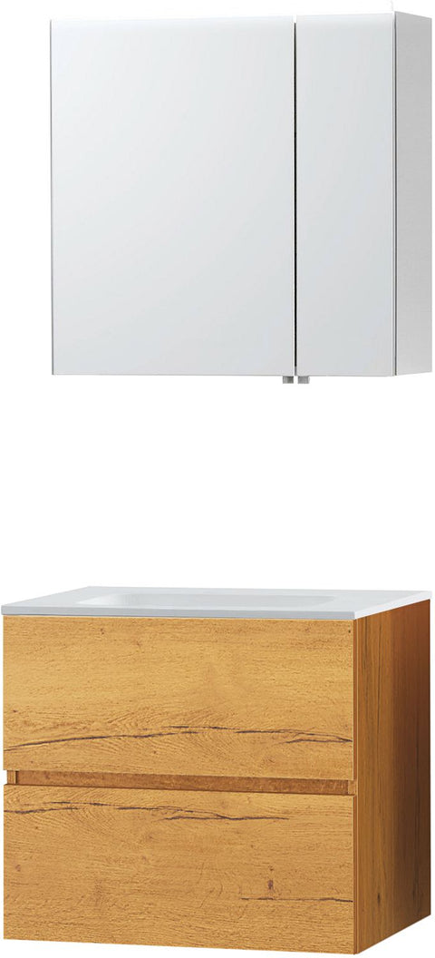 Meubel Molto eik gold 70 Solid spiegelkast, badkamermeubelen — SKU DESCO-705687