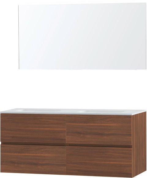 Meubel Molto notelaar 140 Solid spiegel, badkamermeubelen — SKU DESCO-711952