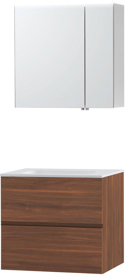 Meubel Molto notelaar 70 Solid spiegelkast, badkamermeubelen — SKU DESCO-711920