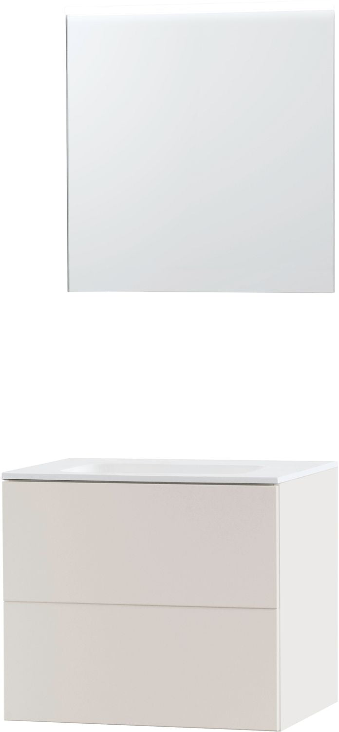 Meubel puro Solo satijn BEIGE 70 Solid Molto spiegel, badkamermeubelen — SKU DESCO-713056