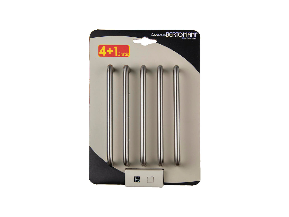 Linea Bertomani meubelgreep 128mm inox look 5 stuks