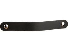 Linea Bertomani meubelgreep 128mm leder zwart