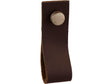Linea Bertomani bouton de meuble 20x60 mm cuir brun