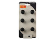 Linea Bertomani meubelknop 22mm aluminium zwart 6 stuks