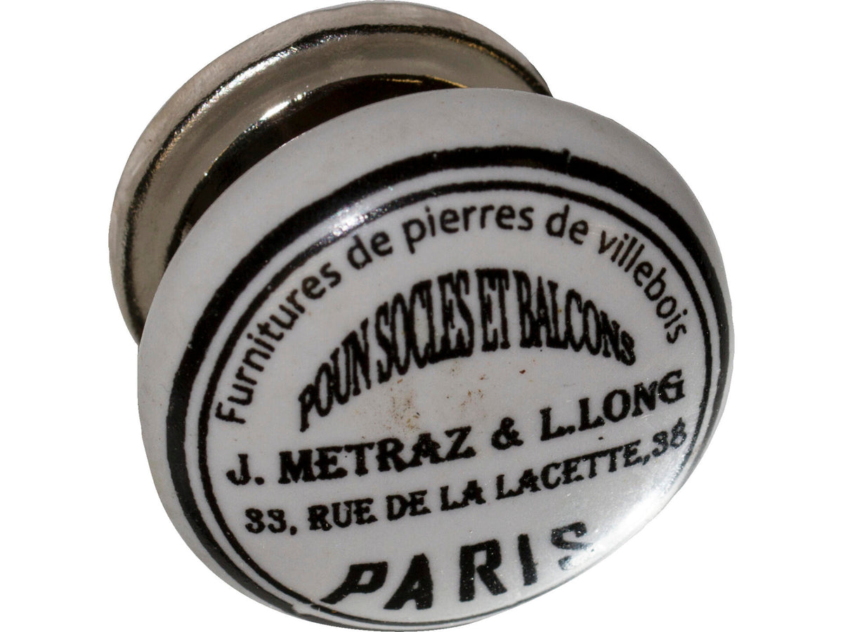 Linea Bertomani meubelknop 30mm porselein parijs