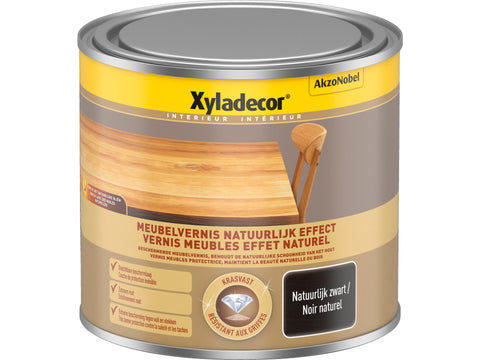 Xyladecor meubelvernis natuurlijk effect 0,5l zwart