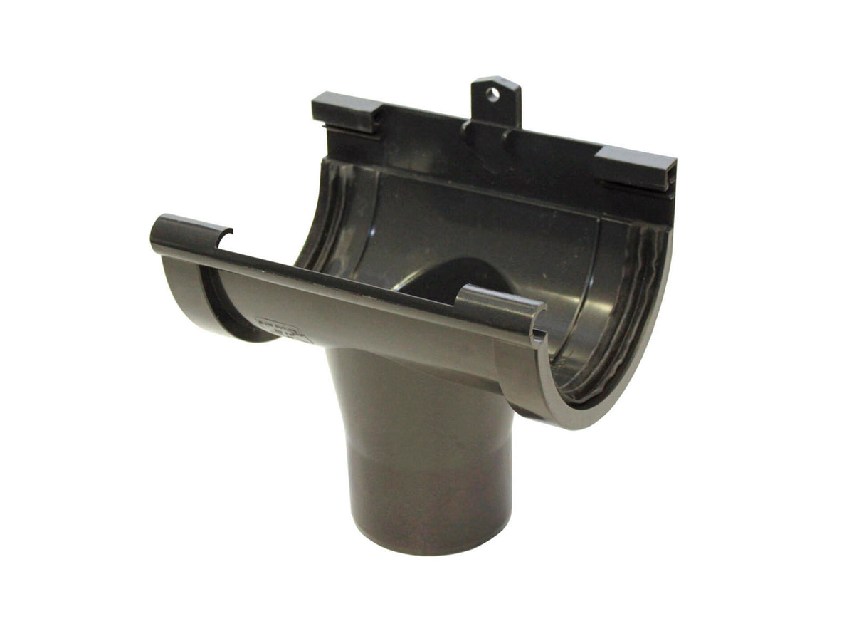 Scala middenspruitstuk voor dakgoot G125 PVC donkergrijs