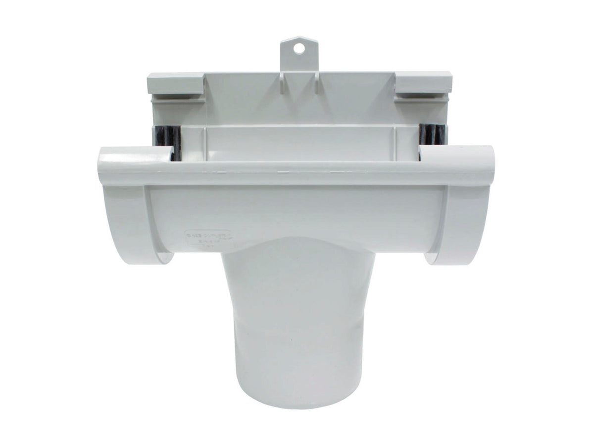 Scala middenspruitstuk voor dakgoot G125 PVC lichtgrijs