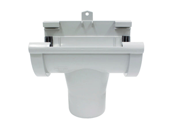 Scala middenspruitstuk voor dakgoot G125 PVC lichtgrijs