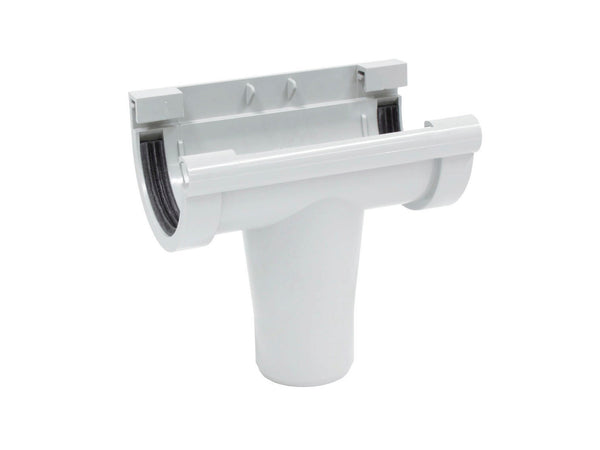 Scala middenspruitstuk voor dakgoot G80 PVC lichtgrijs
