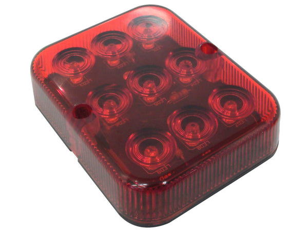 Carpoint mistachterlicht 9 LED 12V 100x80 mm