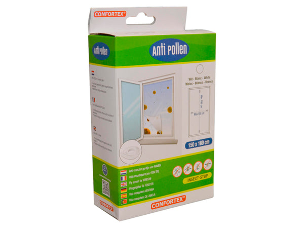 Confortex muggengaas anti-pollen 150x180 cm wit