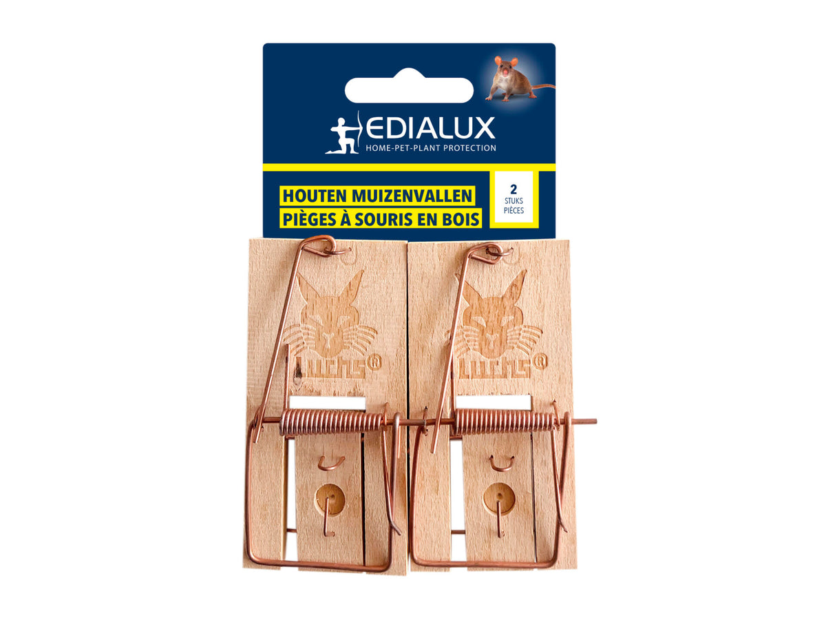 Edialux muizenval hout 2 stuks