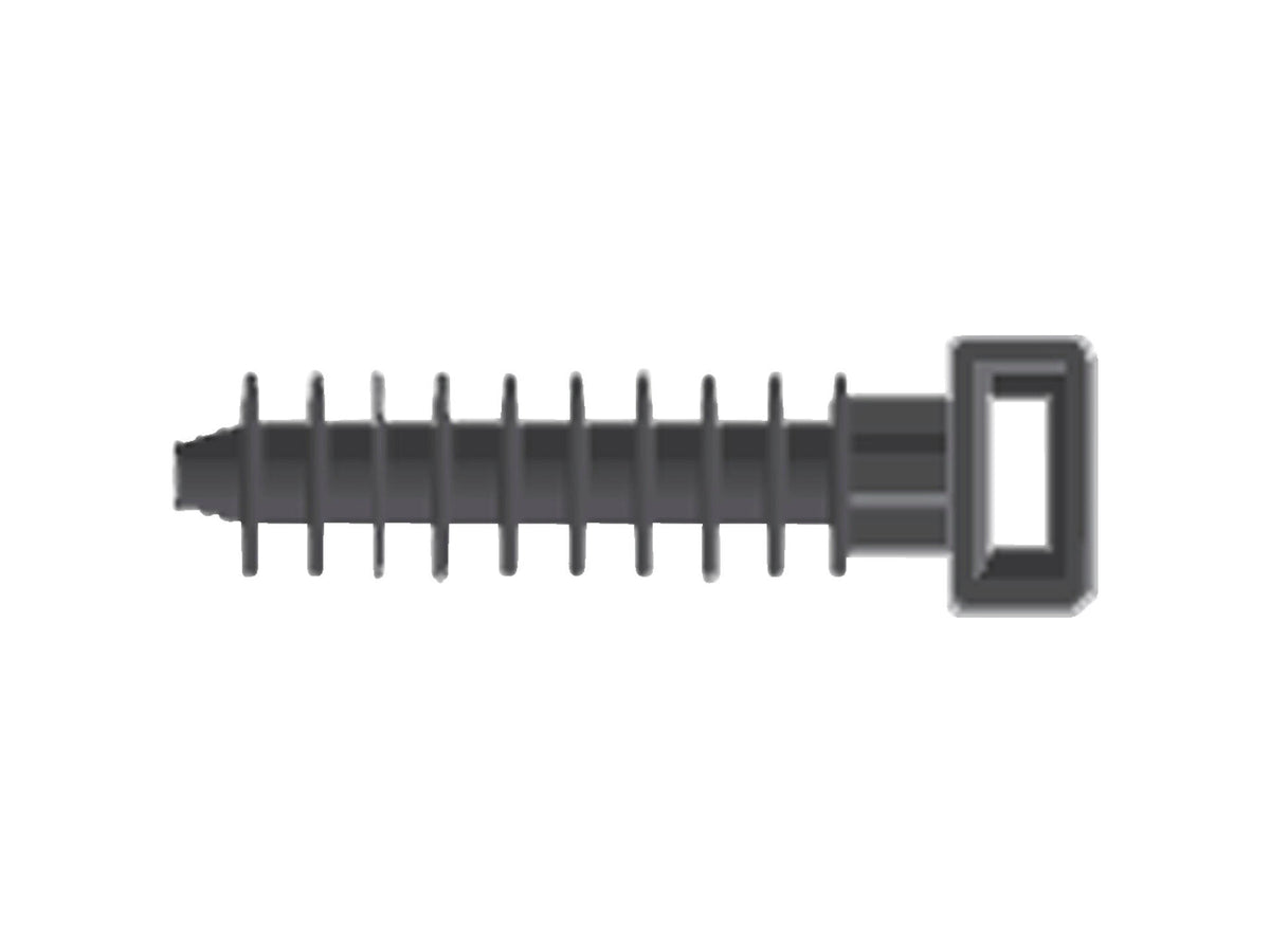 Smart muurplug voor kabelbinder kunststof PA 6 10x43 mm zwart