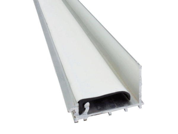 Scala muurprofiel met witte rubber 300cm 16mm aluminium