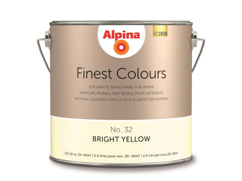 Alpina muurverf Bright Yellow 2,5l