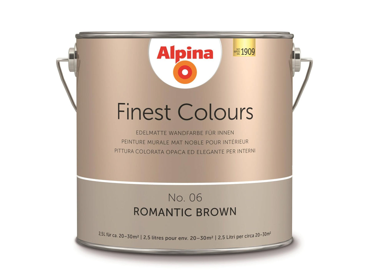 Alpina muurverf Romantic Brown 2,5l