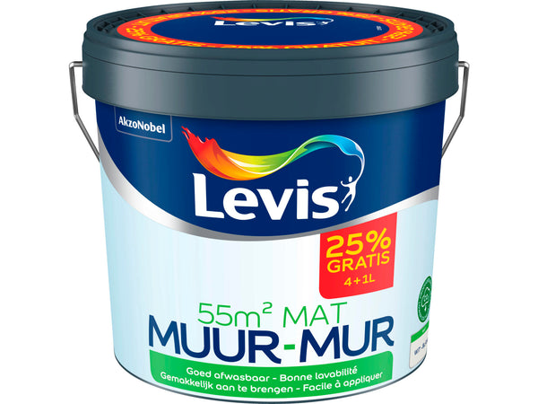 Levis peinture murale mat 4+1 l blanc