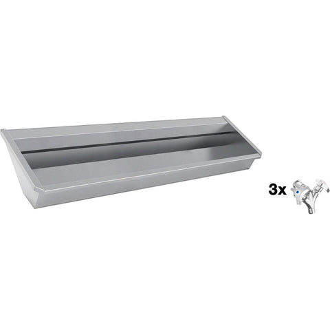 Muurwasgoot sanilav intersan 180CM Rvs 3 2GREEPMENGKRANEN