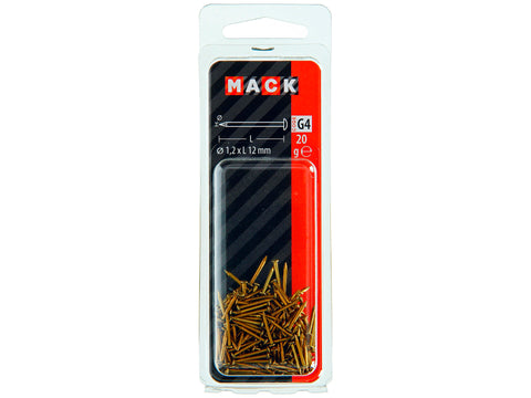 Mack nagels met ronde kop 1,2x12 mm 20g