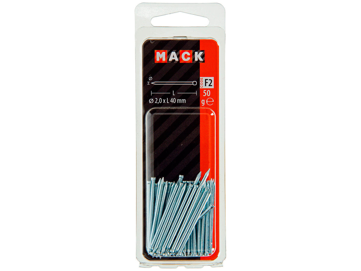 Mack nagels met ronde kop 2x40 mm 50g