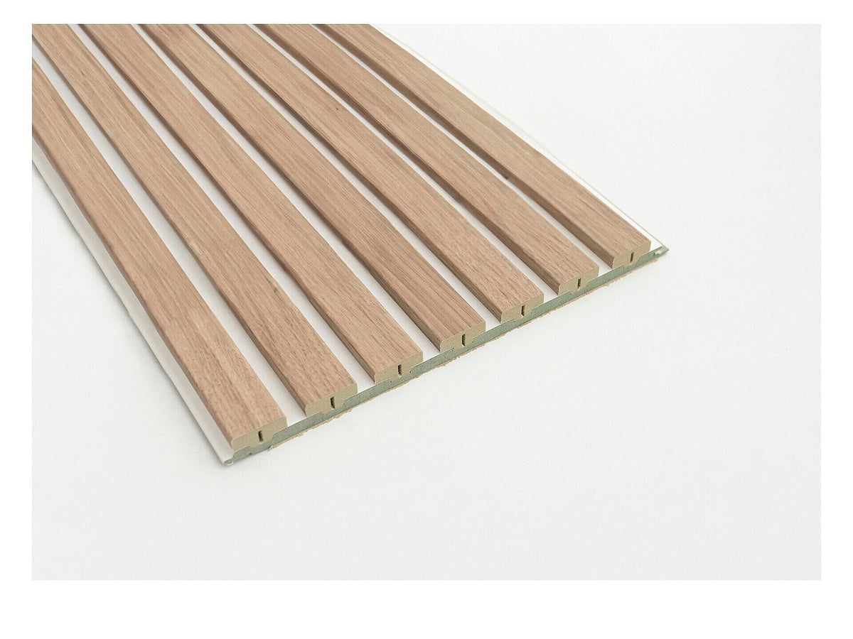 Maestro Latt Hydro wandpaneel met 7 latjes 277x30 cm 1,66m² 16mm wit/natural oak 2 stuks